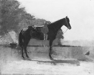 Saddle Horse In Farm Yard — Winslow Homer