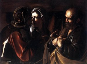 The Denial Of St Peter — Caravaggio, Baroque