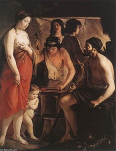Venus At The Forge Of Vulcan — Mathieu Le Nain