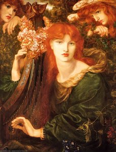 La Ghirlandata — Dante Gabriel Rossetti, Romantic Symbolism