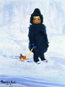 Child With Wagon (also Known As Snow Kid) — George Benjamin Luks