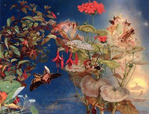 Midsummer Night's Fairies — John George Naish, Art Nouveau