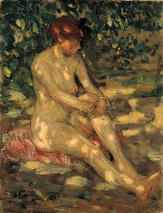 Nude In Dappled Sunlight — Frederick Carl Frieseke
