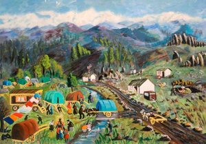 Gypsy Camp, Rothbury, Northumberland (recto) — Jimmy Floyd