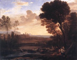 Landscape With Paris And Oenone — Claude Lorrain (claude Gellée)