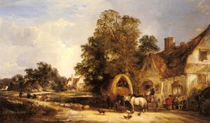The Half Way House, Thatcham — William Shayer Senior