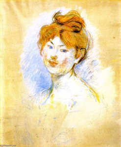 Head Of A Red-haired Girl — Berthe Morisot