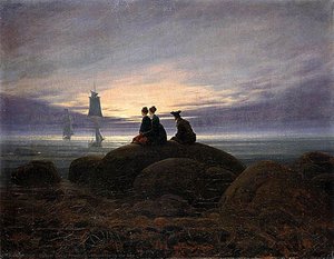 Moonrise By The Sea — Caspar David Friedrich