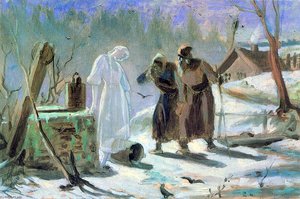 Melting Snow Maiden. Sketch — Vasily Grigoryevich Perov