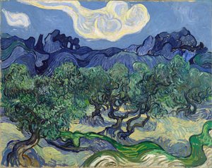 The Alpilles With Olive Trees In The Foreground — Vincent Willem Van Gogh