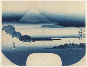 View Of Fuji From Miho Bay, May — Utagawa Kunisada