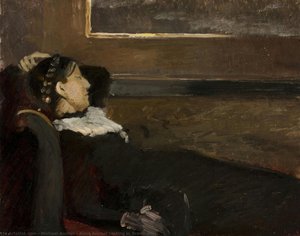 Anna Ancher resting in Brøndum