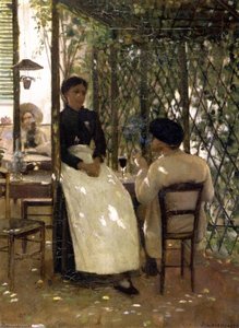 Hotel Chevillon, Grez — Sir John Lavery