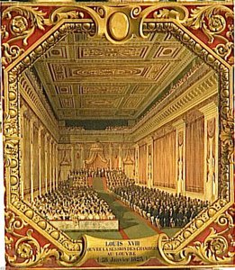 Seance Royale Pour L'ouverture De La Session Des Chambres Au Louvre, 28 Janvier 1823 — Renoux Charles Caius