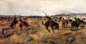 Breaking Camp — Charles Marion Russell