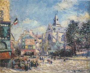 Saint Medard Church In Paris — Gustave Loiseau