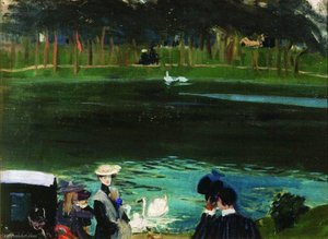 The Forest Of Boulogne — Boris Mikhailovich Kustodiev