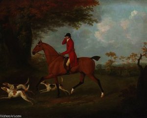 A Huntsman And Hounds Outside A Wood — John Nost Sartorius, British Sporting Art