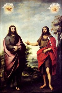 San Juan Bautista Señalando A Cristo — Bartolomé Esteban Murillo