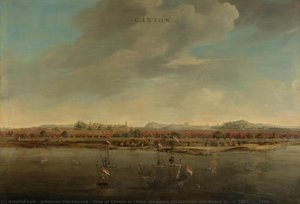 View Of Canton In China, Johannes Vinckboons (attributed To), C. 1662 - C. 1663 — Johannes Vinckboons