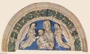 Madonna With Child And Angels — Luca Della Robbia