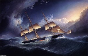 The Clipper Eagle'' in a Storm''