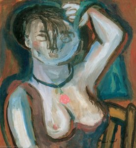 Self-portrait With Comb — Margit Anna