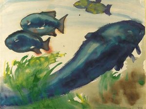 Blue Fish — Emile Nolde