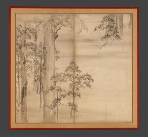 Cypresses — Ikeda Koson