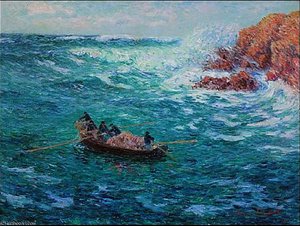 La Peche Au Casier Finistere — Henri Moret