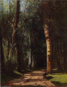 In The Woods — Camille Pissarro, Impressionism
