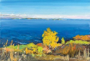 Birch Trees On The Kyiv Sea — Iryna Oleksandrivna Vyshtaliouk