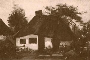 Cottage With Trees — Vincent Willem Van Gogh, Post-impressionism