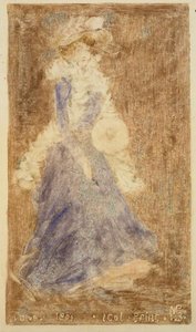 Lady In Blue — Maurice Brazil Prendergast