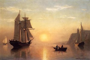 Sunset Calm In The Bay Of Fundy — William Bradford
