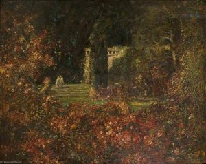 Memory's Garden — Thomas Edwin Mostyn, Romanticism