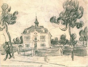 The Town Hall At Auvers — Vincent Willem Van Gogh