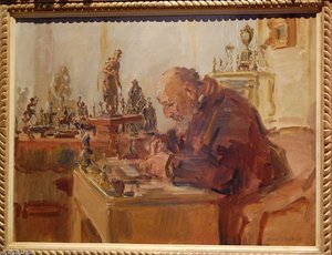 The Collector Painting — Isaac Lazarus Israels