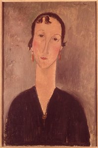 Woman With Earrings — Amedeo Clemente Modigliani