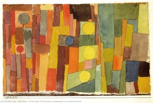 In The Style Of Kairouan, Transposed To A Moderate Form — Paul Klee