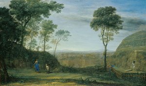 Landscape With Christ Appearing To St. Mary Magdalene ( — Claude Lorrain (claude Gellée)