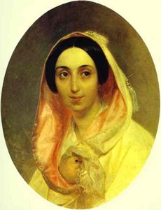 Portrait Of Princess A. A. Bagration — Karl Pavlovich Brulloff, Russian Romanticism