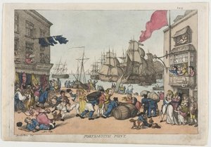 Portsmouth Point — Thomas Rowlandson