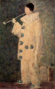 Pierrot With A White Pipe — Georges Seurat, Impressionistic Precision