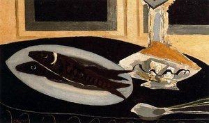 Carafe And Fish — Georges Braque
