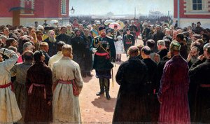 Aleksander Iii Receiving Rural District Elders In The Yard Of Petrovsky Palace In Moscow — Ilya Yefimovich Repin