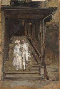 L'escalier De Bois De La Cathédrale De Lausanne — Jean-louis Ernest Meissonier