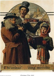 Christmas Trio — Norman Rockwell
