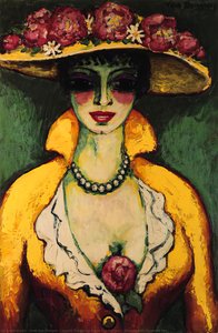 Woman With Flowered Hat — Kees Van Dongen (cornelis Theodorus Maria Van Dongen)