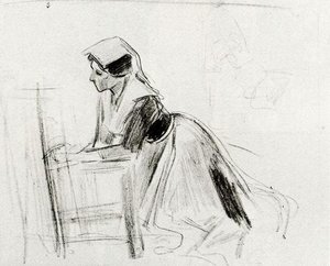 Anticoli Woman Kneeling — Mariano Barbasan